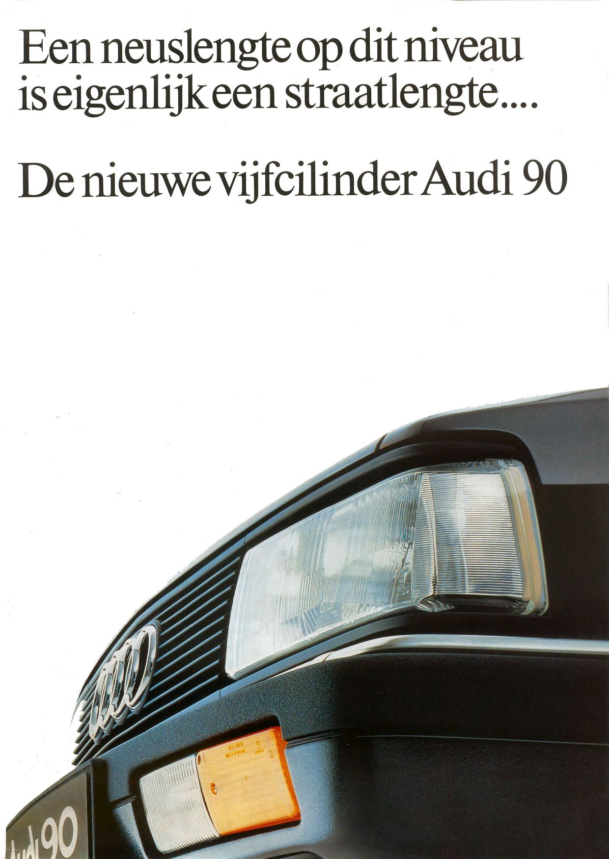Audi 90 20V Prospekt 1988 6/88 Autoprospekt brochure broschyr brosjyre Katalog 