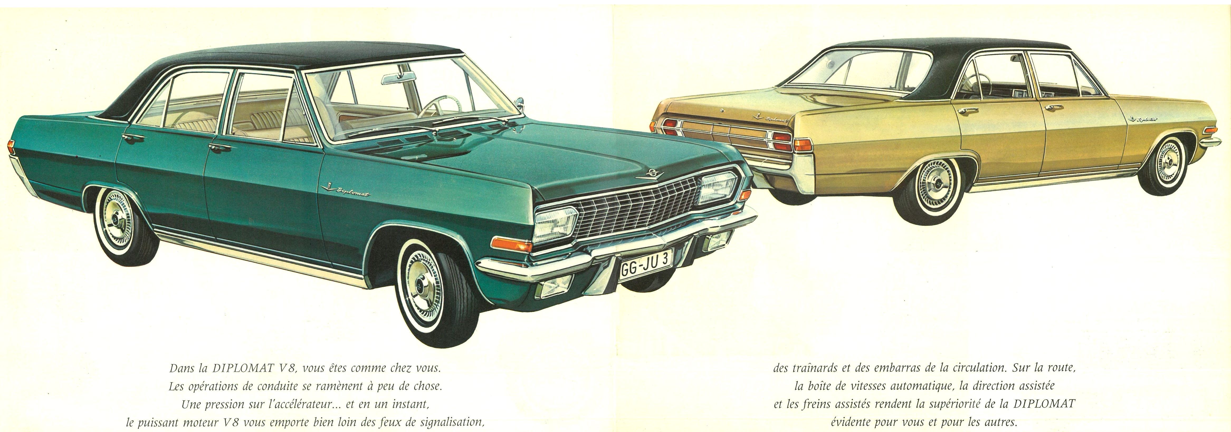 OPEL Capitano-ammiraglio-DIPLOMAT B a partire dal 1969/Terotex cavità piano sigillo 
