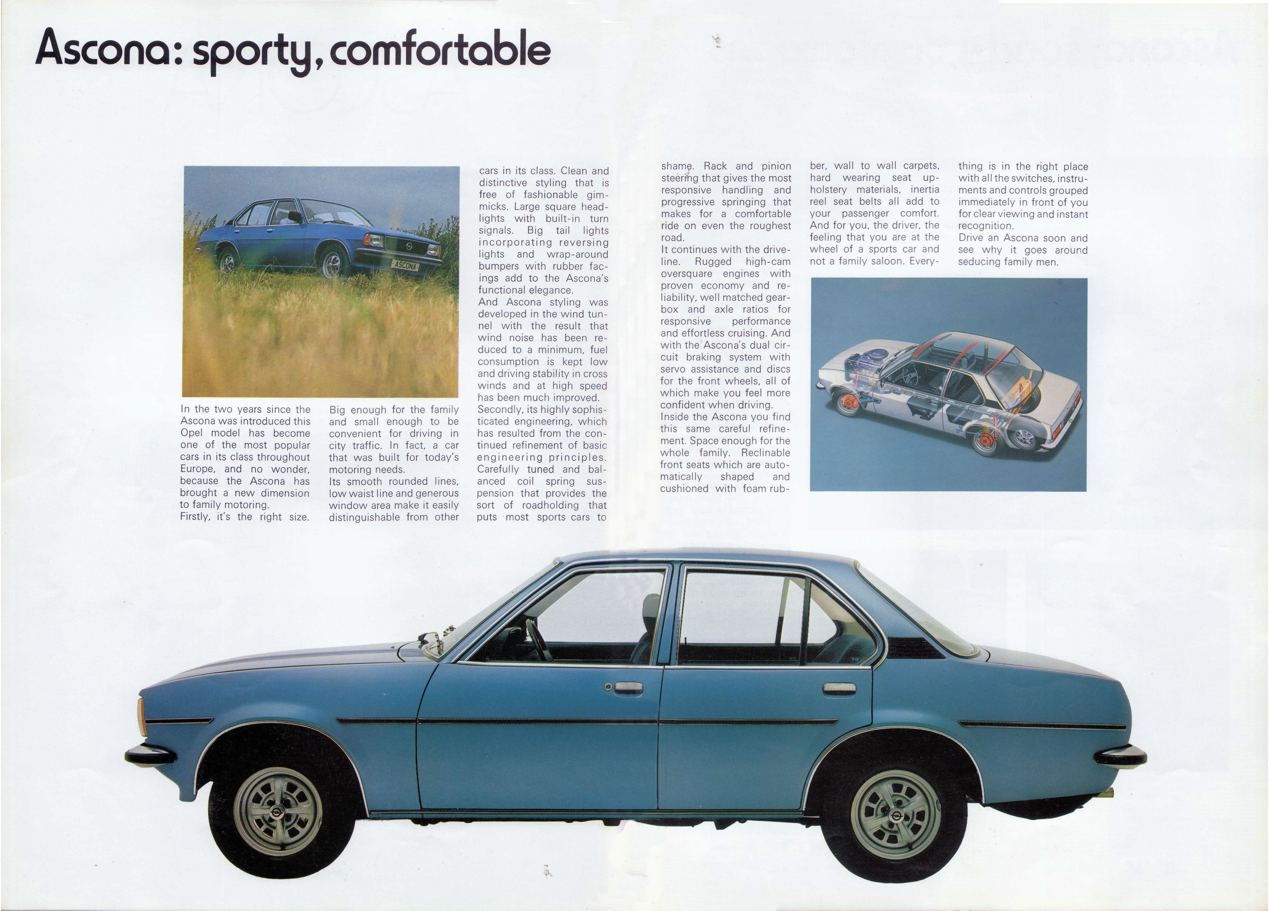 1978 Opel Ascona brochure