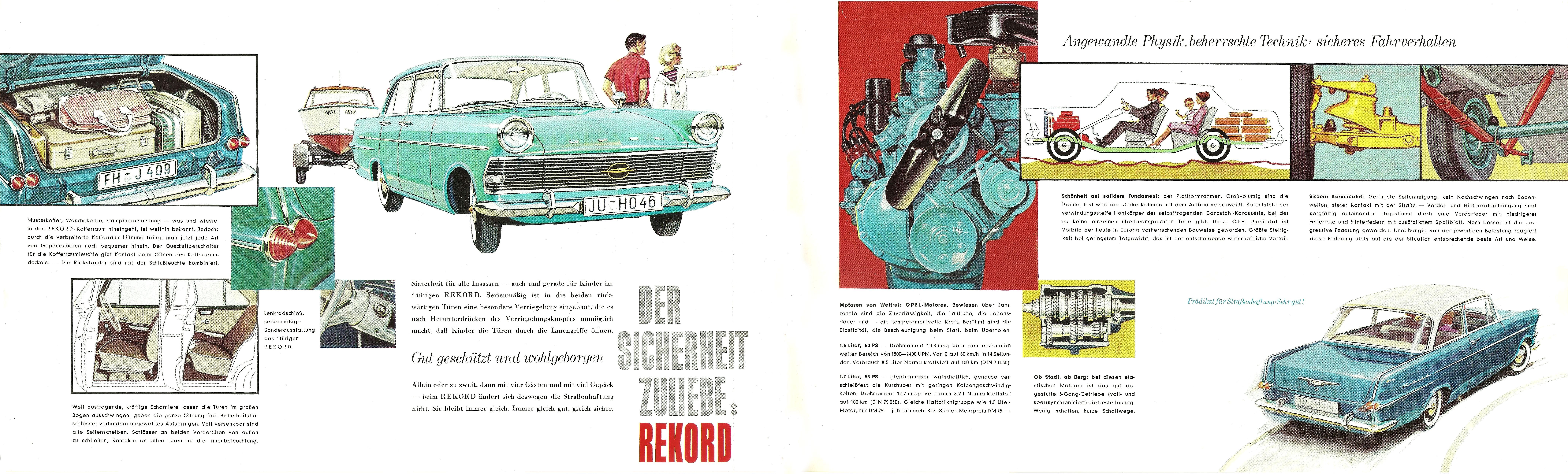 a1024 Opel record p2 prospectus fac-similé Archive Verlag 
