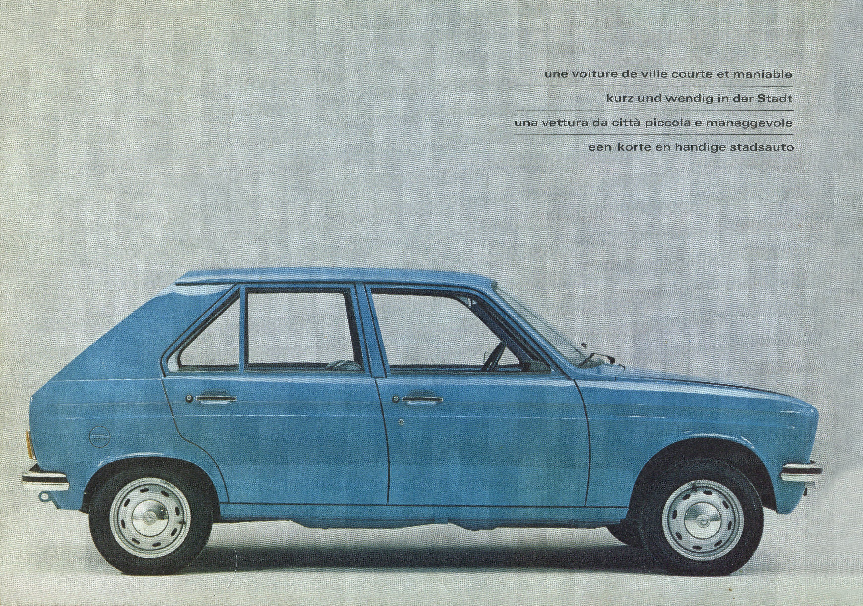 Prospekt Farben Polster Peugeot 104 204 304 404 504   1973  brochure 
