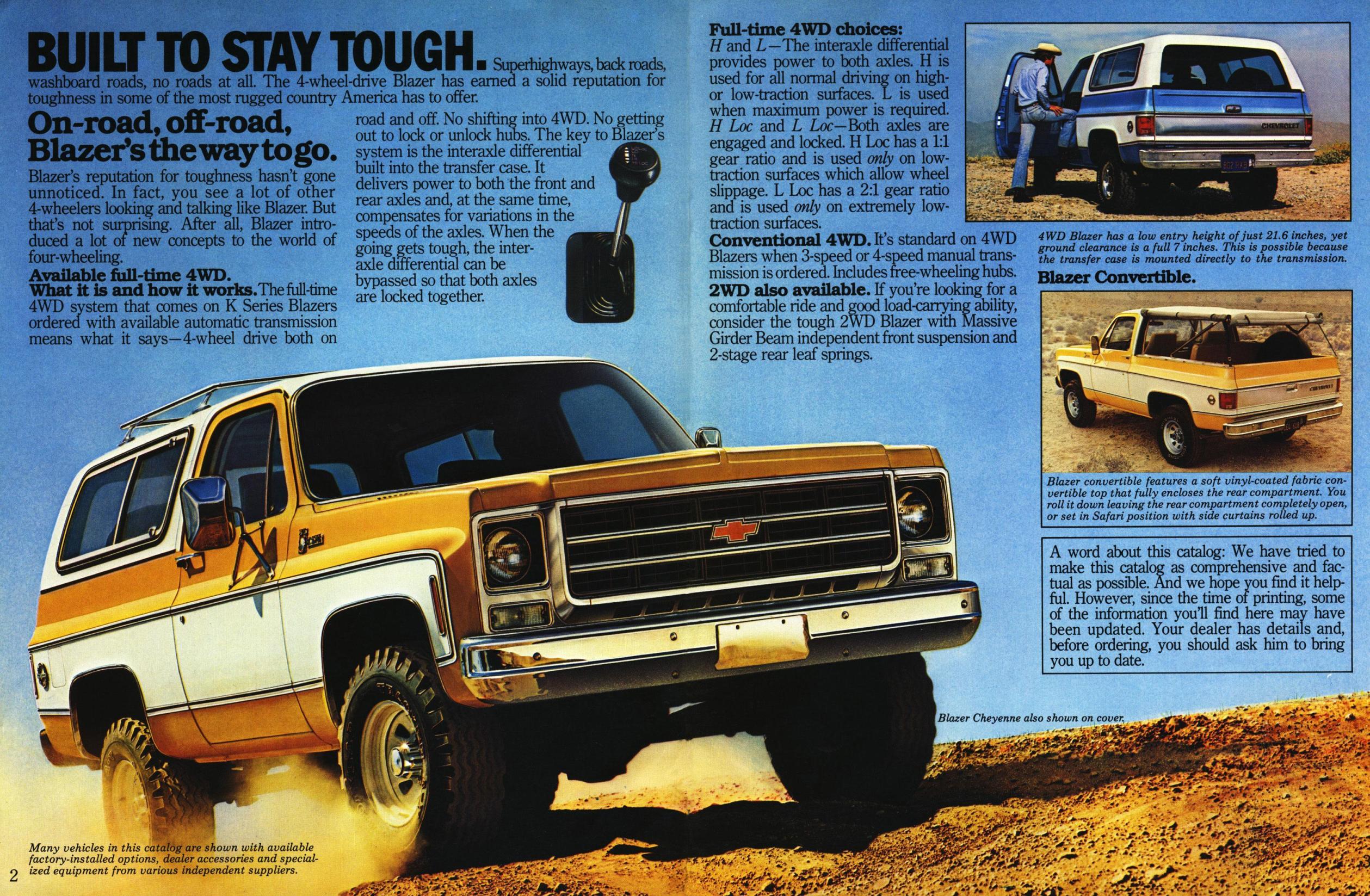 1979 Chevrolet Blazer brochure