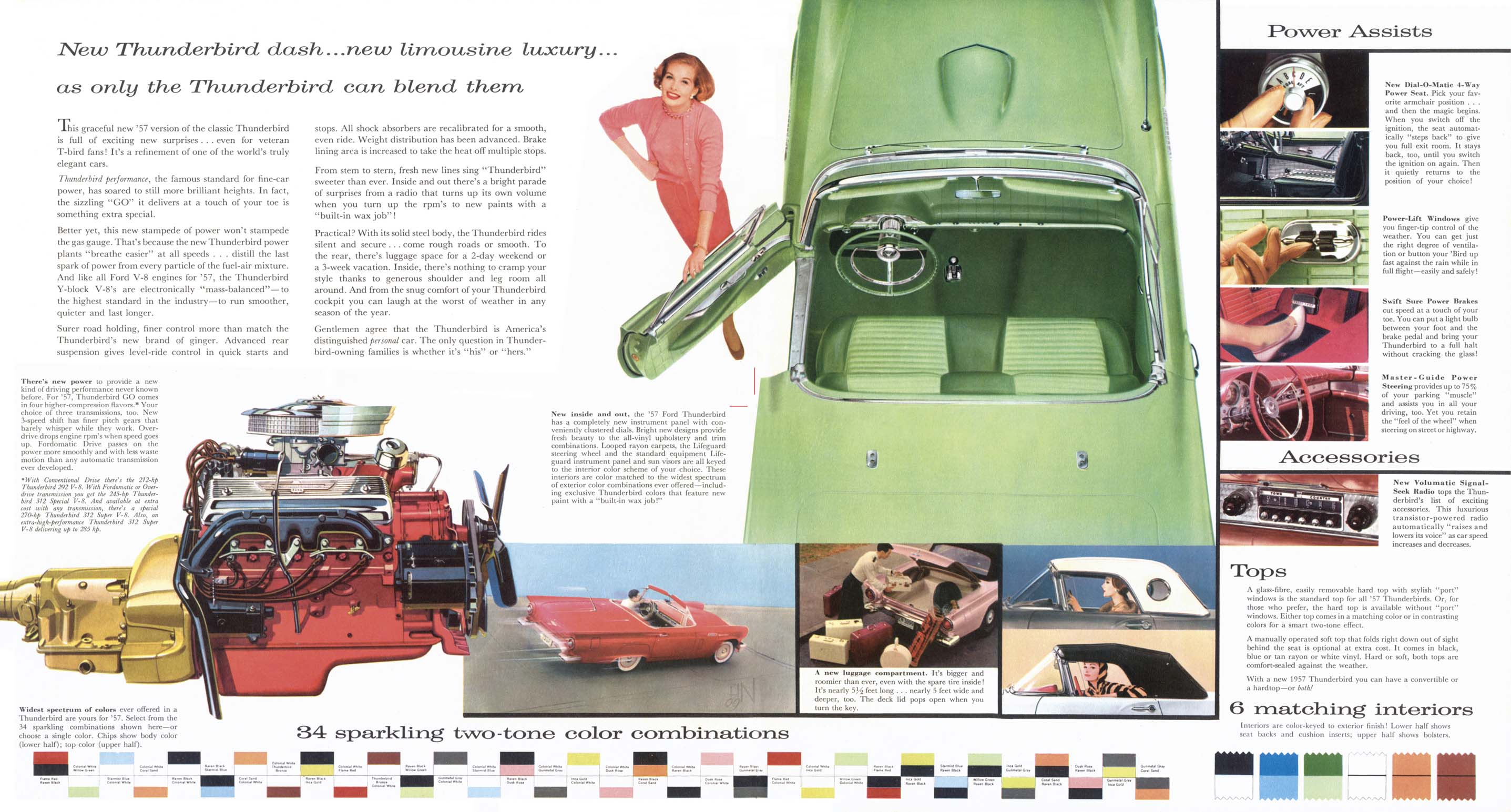 1957 Ford thunderbird brochure #10